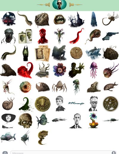 H.P.Lovecraft stickers